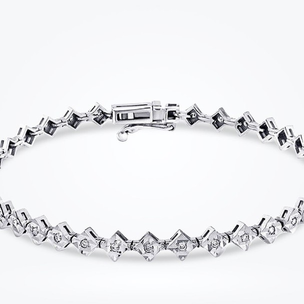 0.25 Karat Pırlanta Su Yolu Bileklik - Baroni Diamond (1)