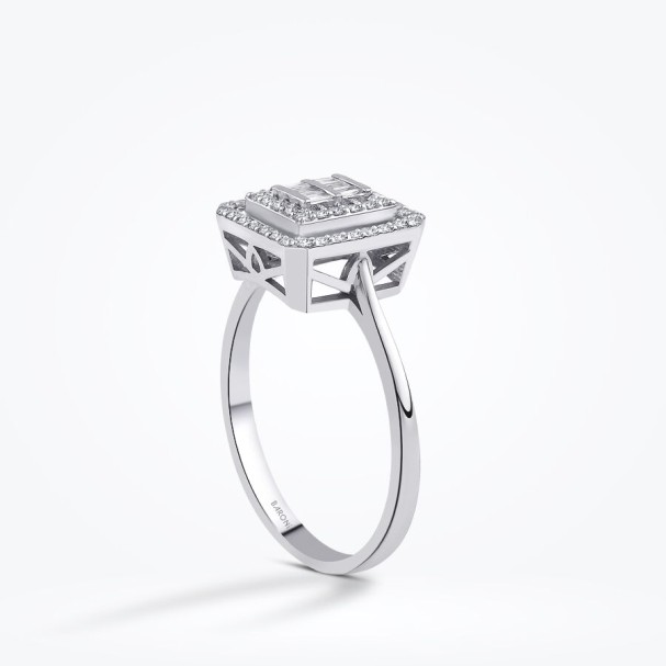 0.26 Karat Pırlanta Baget Yüzük - Baroni Diamond (1)