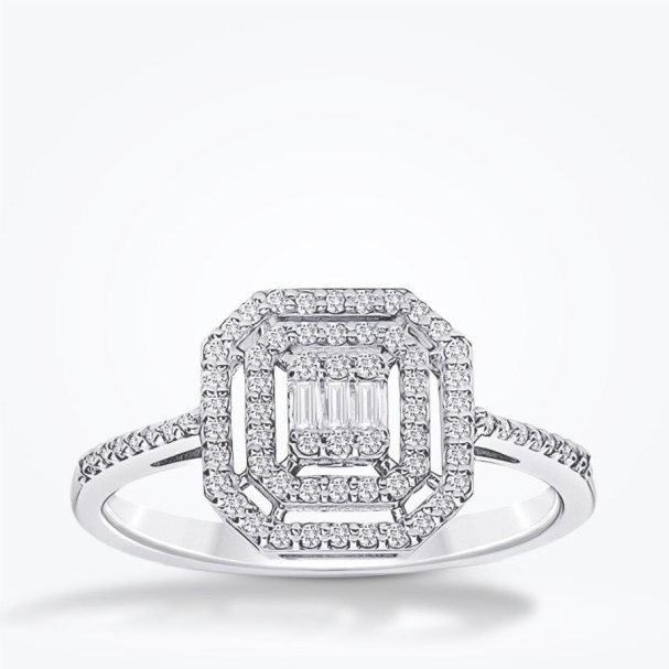 0.28 Karat Pırlanta Baget Yüzük - Baroni Diamond