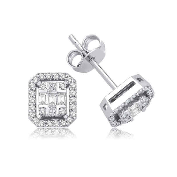 0.29 Karat Pırlanta Baget Küpe - Baroni Diamond