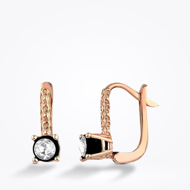 0.30 Karat Elmas Tektaş Küpe - Baroni Diamond