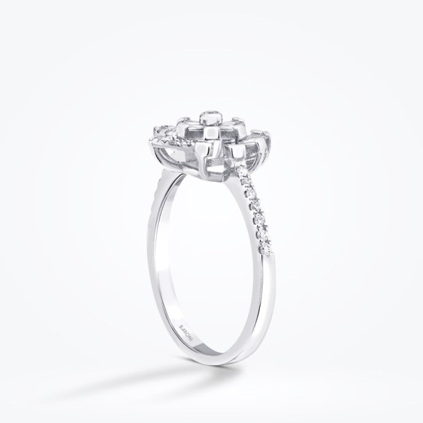 0.30 Karat Pırlanta Baget Yıldız Yüzük - Baroni Diamond (1)