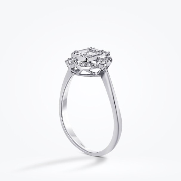 0.31 Karat Pırlanta Baget Yüzük - Baroni Diamond (1)