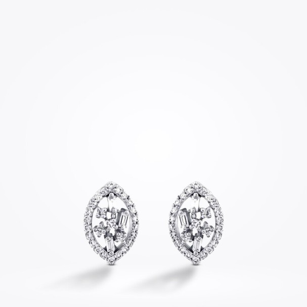 0.32 Karat Pırlanta Baget Küpe - Baroni Diamond (1)