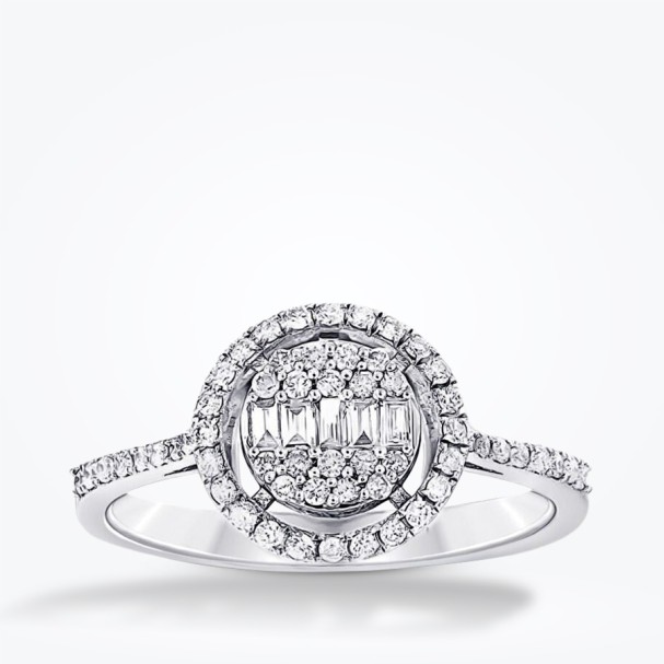 0.34 Karat Pırlanta Baget Yüzük - Baroni Diamond