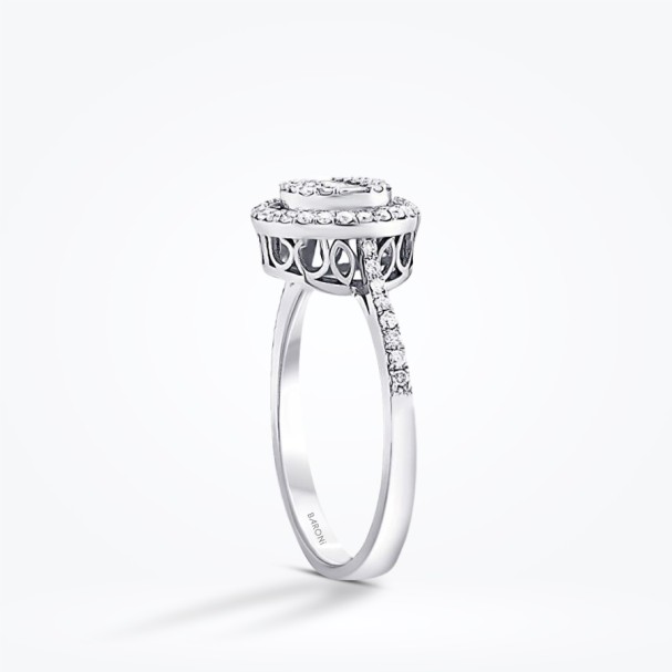 0.34 Karat Pırlanta Baget Yüzük - Baroni Diamond (1)