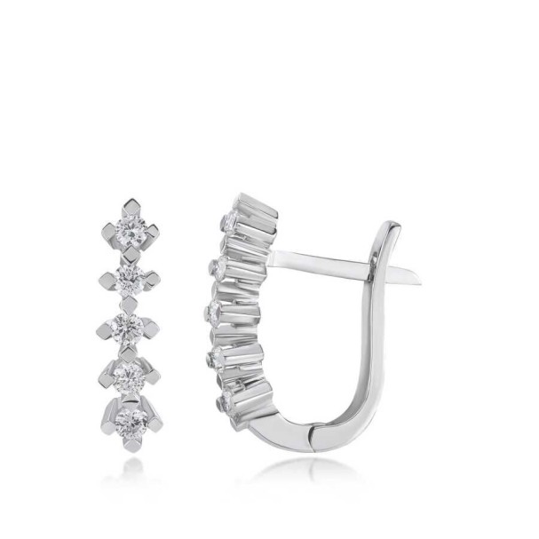 0.34 Karat Pırlanta Beştaş Küpe - Baroni Diamond