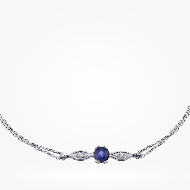 0.34 Karat Pırlanta Safir Bileklik - Baroni Diamond (1)
