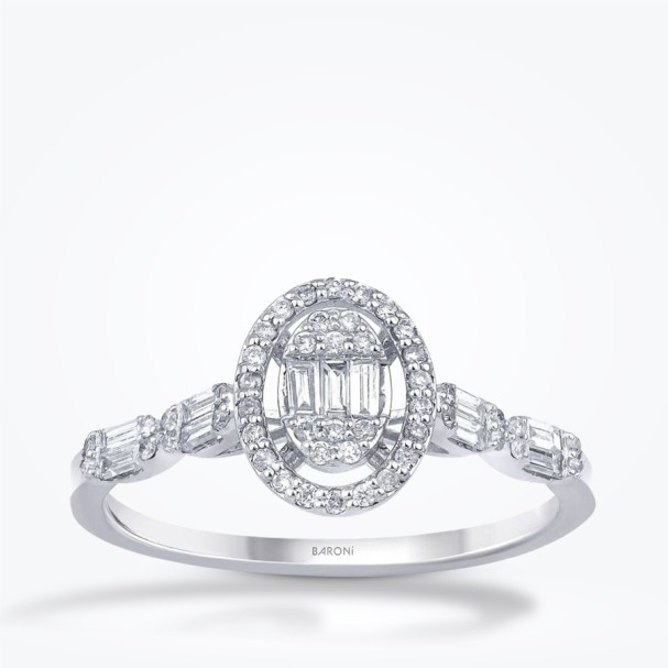 0.35 Karat Pırlanta Baget Yüzük - Baroni Diamond