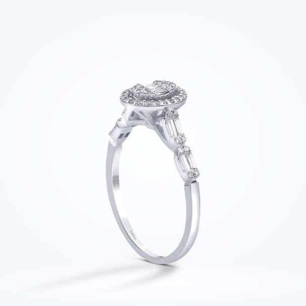 0.35 Karat Pırlanta Baget Yüzük - Baroni Diamond (1)