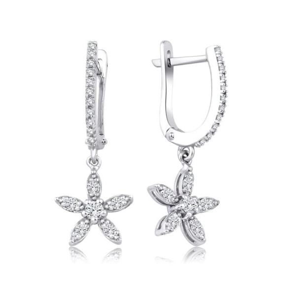 0.35 Karat Pırlanta Çiçek Küpe - Baroni Diamond