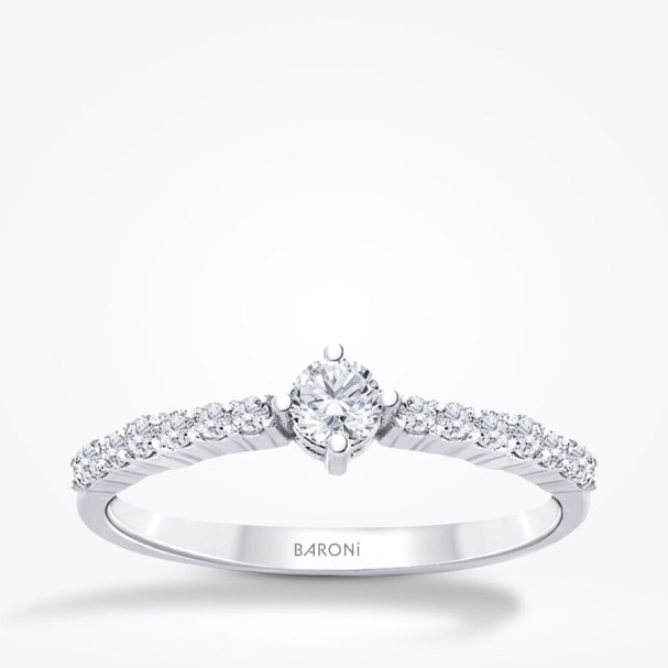 0.35 Karat Pırlanta Tektaş Yüzük - Baroni Diamond