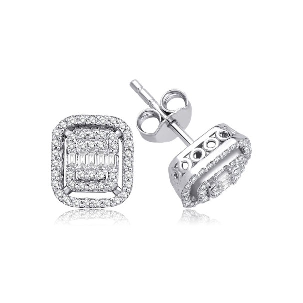 0.36 Karat Pırlanta Baget Küpe - Baroni Diamond (1)