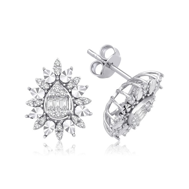 0.37 Karat Pırlanta Baget Küpe - Baroni Diamond