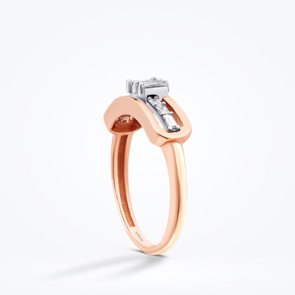 0.37 Karat Pırlanta Baget Yüzük - Baroni Diamond (1)