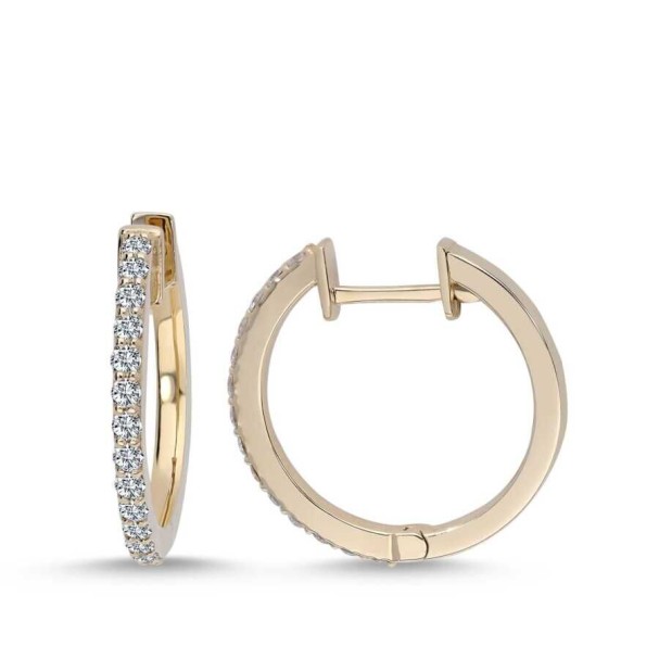 0.37 Karat Pırlanta Halka Küpe - Baroni Diamond