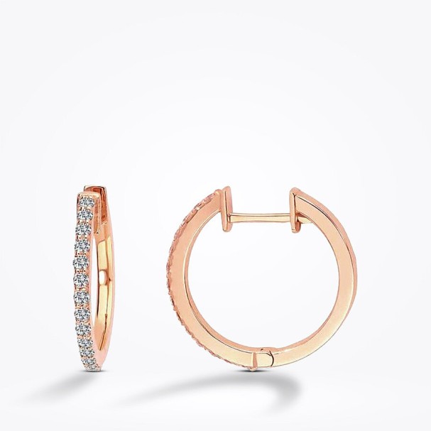 0.37 Karat Pırlanta Halka Küpe - Baroni Diamond