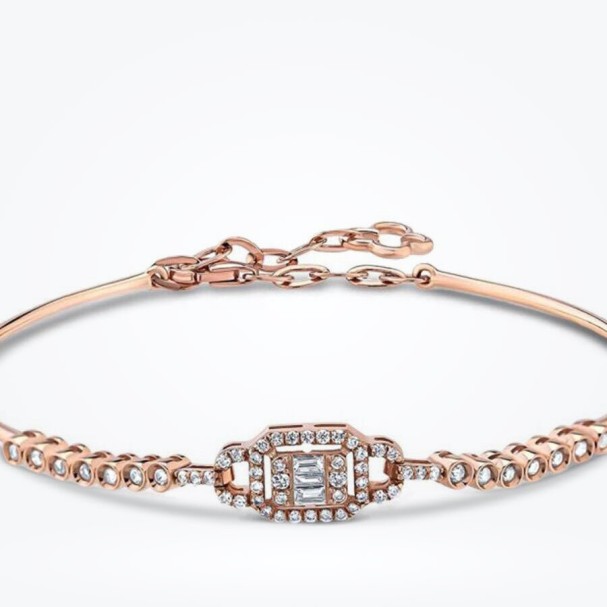 0.38 Karat Pırlanta Baget Kelepçe - Baroni Diamond (1)