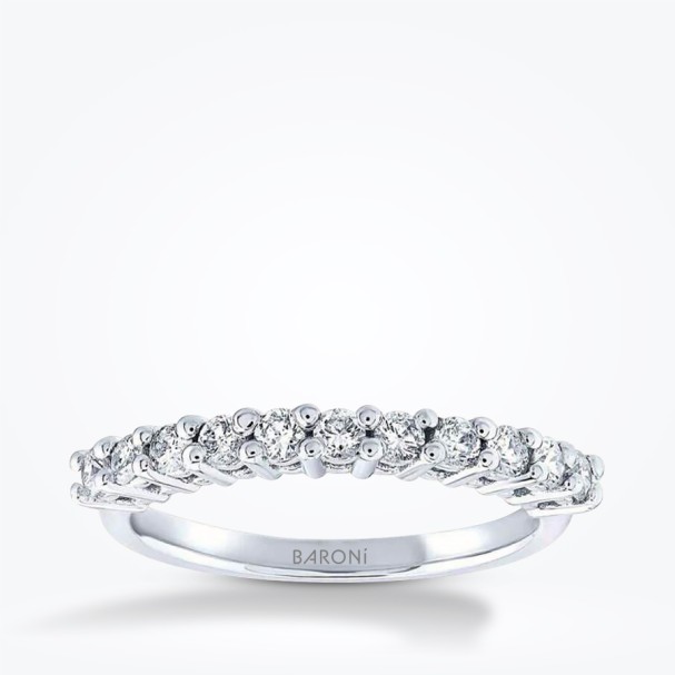 0.38 Karat Pırlanta Yarımtur Yüzük - Baroni Diamond