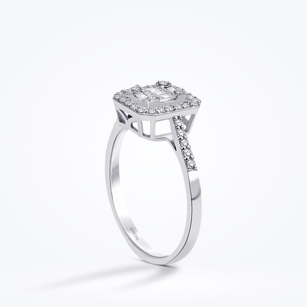 0.39 Karat Pırlanta Baget Yüzük - Baroni Diamond (1)