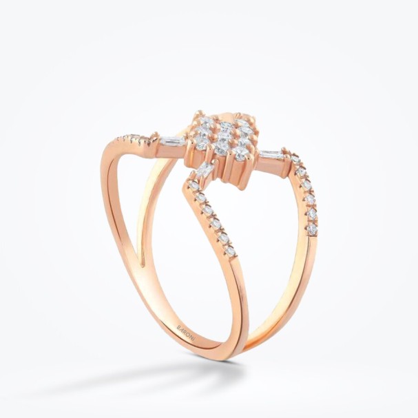 0.39 Karat Pırlanta Baget Yüzük - Baroni Diamond (1)