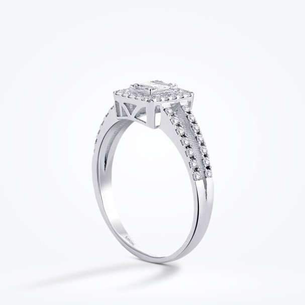 0.40 Karat Pırlanta Baget Yüzük - Baroni Diamond (1)