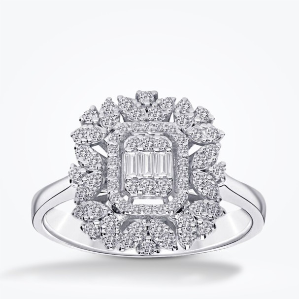 0.40 Karat Pırlanta Baget Yüzük - Baroni Diamond