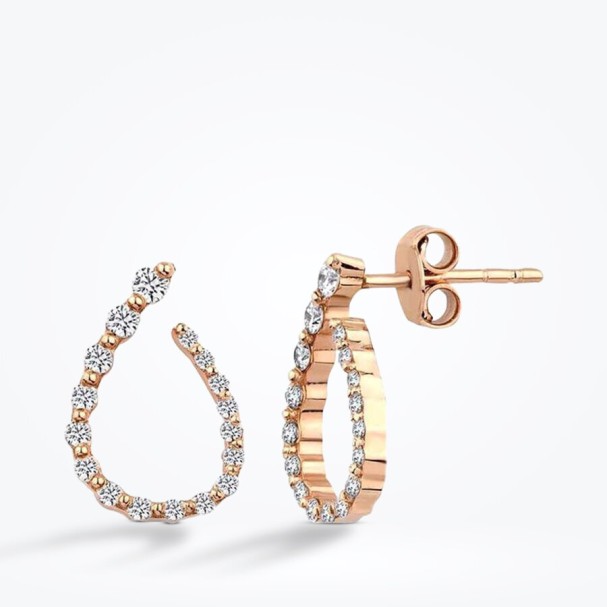 0.40 Karat Pırlanta Trend Küpe - Baroni Diamond