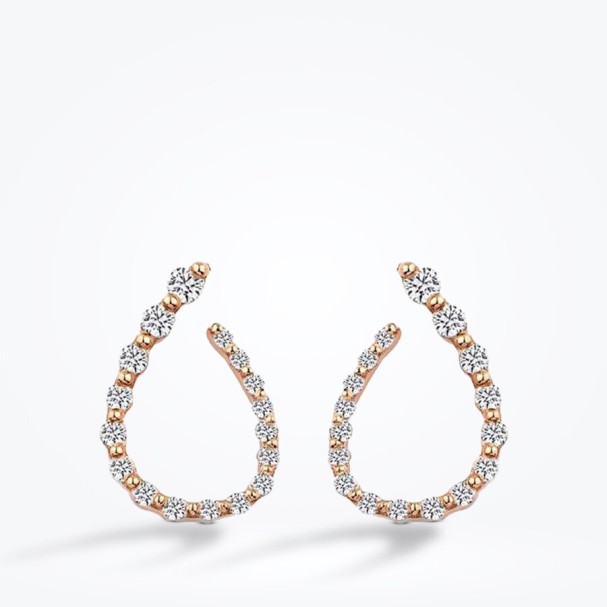 0.40 Karat Pırlanta Trend Küpe - Baroni Diamond (1)