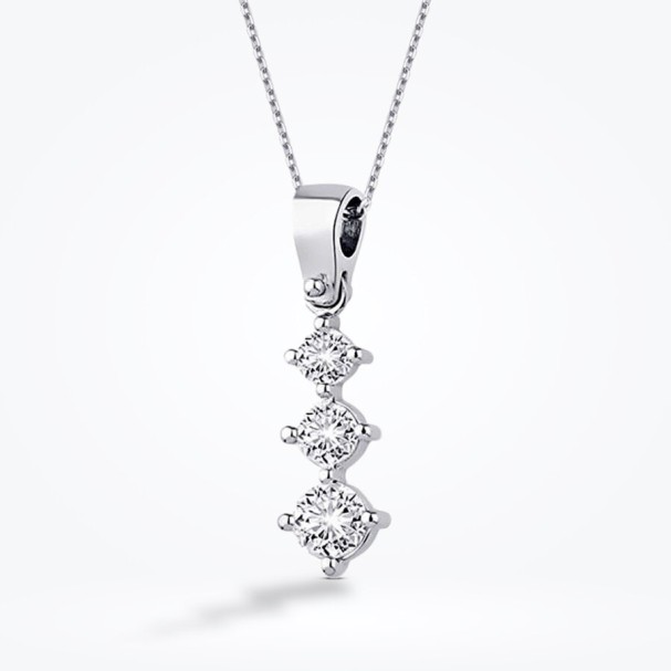 0.40 Karat Pırlanta Tria Kolye - Baroni Diamond