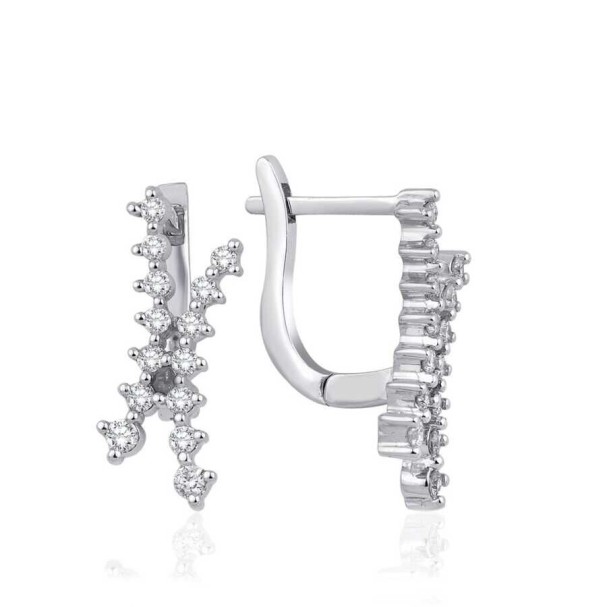 0.38 Karat Pırlanta Trend Küpe - Baroni Diamond