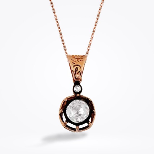 0.43 karat Elmas Tektaş Kolye - Baroni Diamond