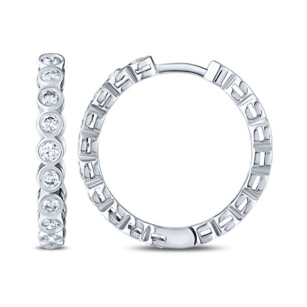 0.43 Karat Pırlanta Baget Küpe - Baroni Diamond