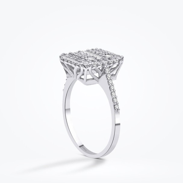 0.43 Karat Pırlanta Baget Yüzük - Baroni Diamond (1)