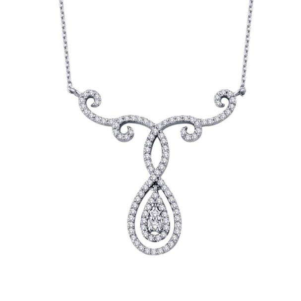 0.43 Karat Pırlanta Trend Damla Kolye - Baroni Diamond