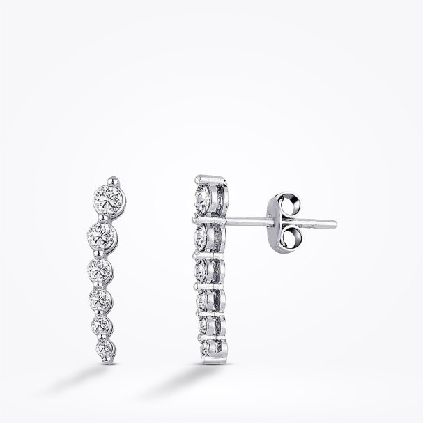 0.43 Karat Pırlanta Trend Küpe - Baroni Diamond