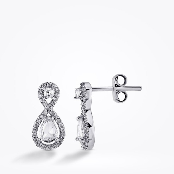 0.46 Karat Elmas Pırlanta Küpe - Baroni Diamond