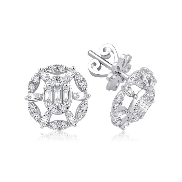 0.46 Karat Pırlanta Baget Küpe - Baroni Diamond