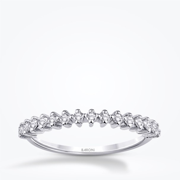 0.46 Karat Pırlanta Yarımtur Yüzük - Baroni Diamond