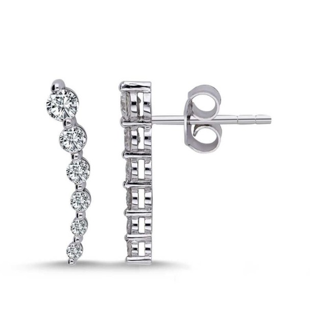 0.48 Karat Pırlanta Trend Küpe - Baroni Diamond