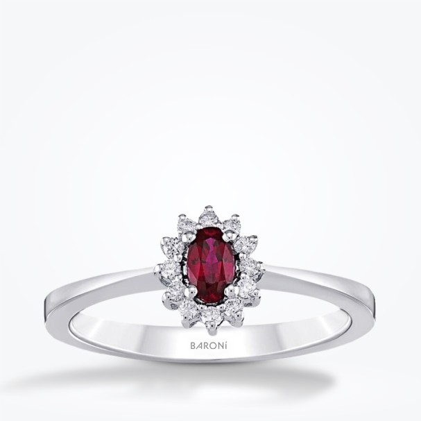 0.48 Karat Pırlanta Yakut Yüzük - Baroni Diamond