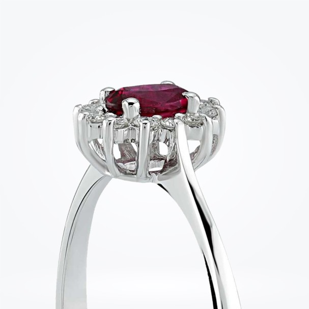 0.48 Karat Pırlanta Yakut Yüzük - Baroni Diamond (1)