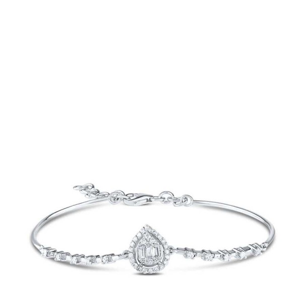 0.50 Karat Pırlanta Damla Baget Kelepçe - Baroni Diamond