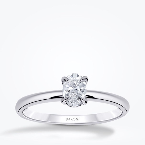 0.50 Karat Pırlanta Oval Tektaş Yüzük - Baroni Diamond
