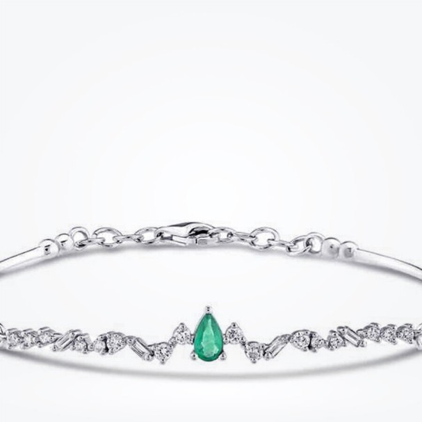 0.50 Karat Pırlanta Zümrüt Kelepçe - Baroni Diamond (1)