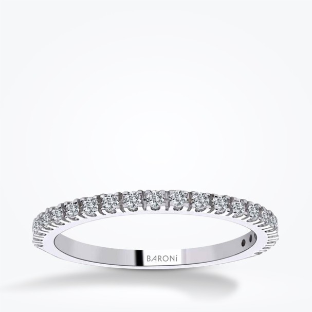 0.51 Karat Pırlanta Yarımtur Yüzük - Baroni Diamond