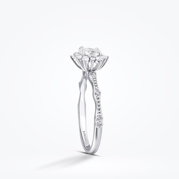 0.52 Karat Pırlanta Lotus Tektaş Yüzük - Baroni Diamond (1)