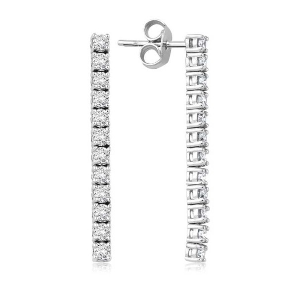 0.54 Karat Pırlanta Su Yolu Küpe - Baroni Diamond