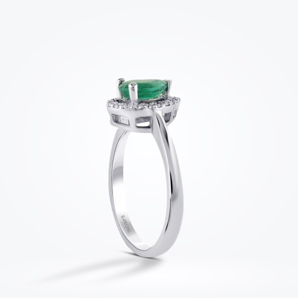 0.54 Karat Pırlanta Zümrüt Yüzük - Baroni Diamond (1)