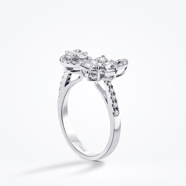 0.57 Karat Pırlanta Baget Yüzük - Baroni Diamond (1)